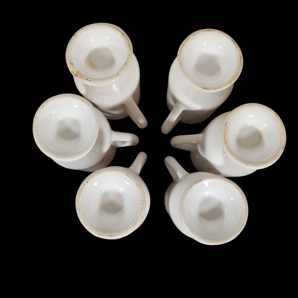 VTG 6 Espresso Coffee Mugs 60s-70s 4oz Coffeehouse Diner China Restaurant Ware - Picture 9 of 16